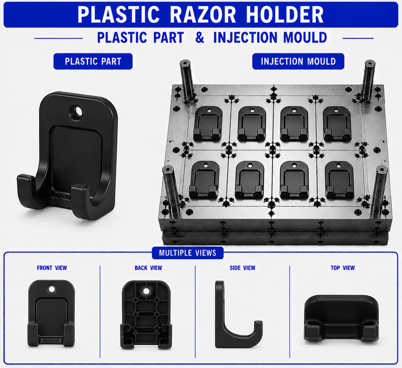 Plastic Razor Holder Mould and Moulding Service